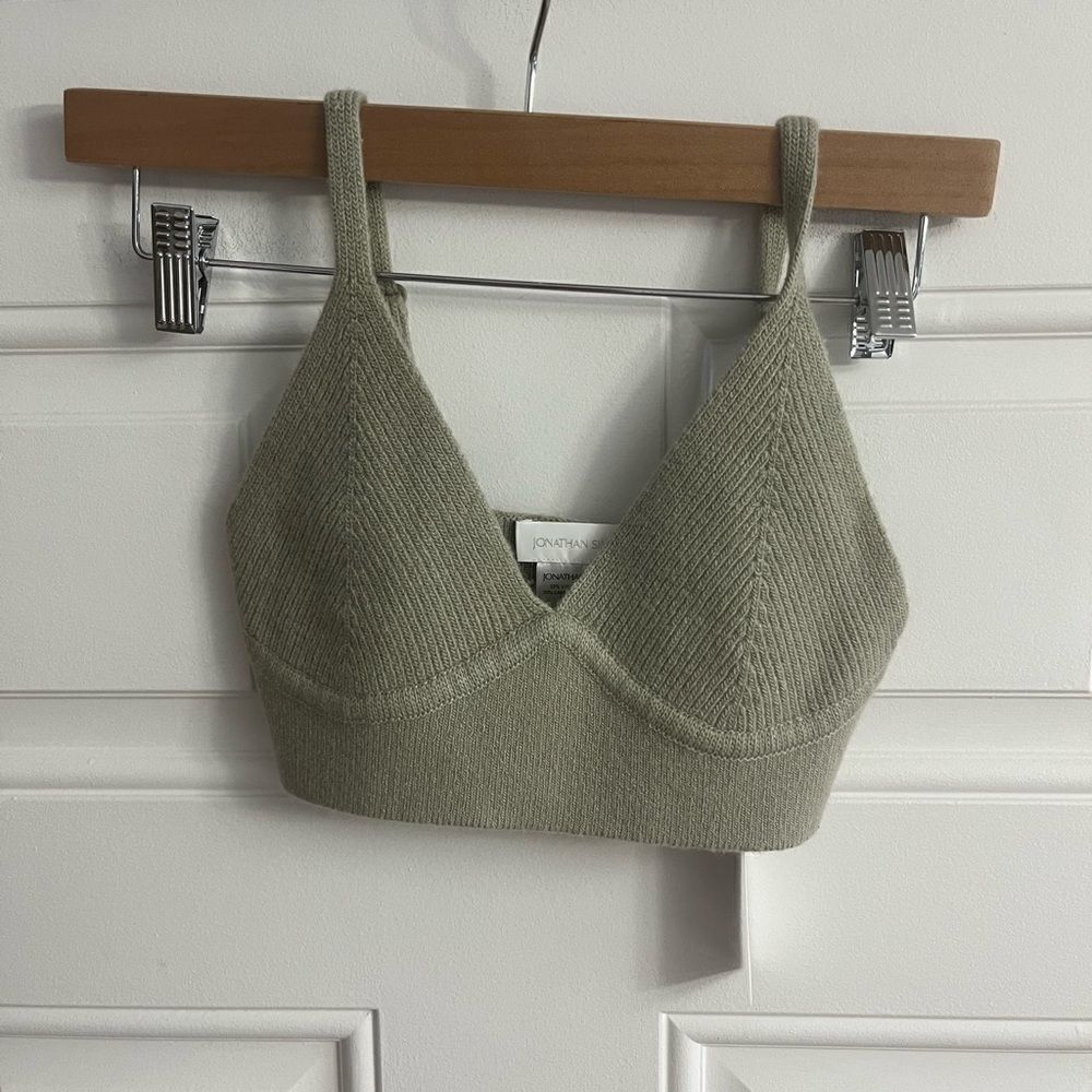 Jonathan Simkhai Knit Bra Top NWT Size S